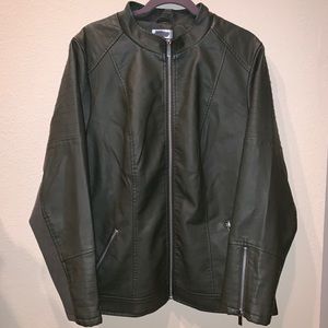 AVENUE moto jacket faux leather